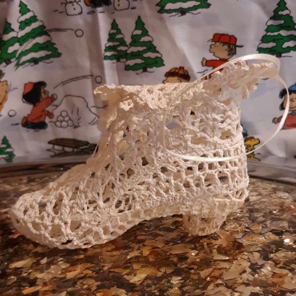 Christmas Sugar Shoe vanity Fashion Home Decor seasonal Old